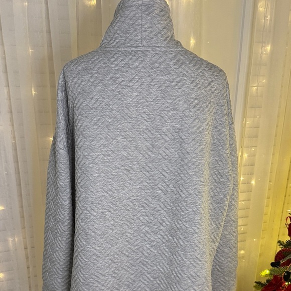 Nine West Active Heather Gray Cowl Neck Sweatshirt - Picture 5 of 10